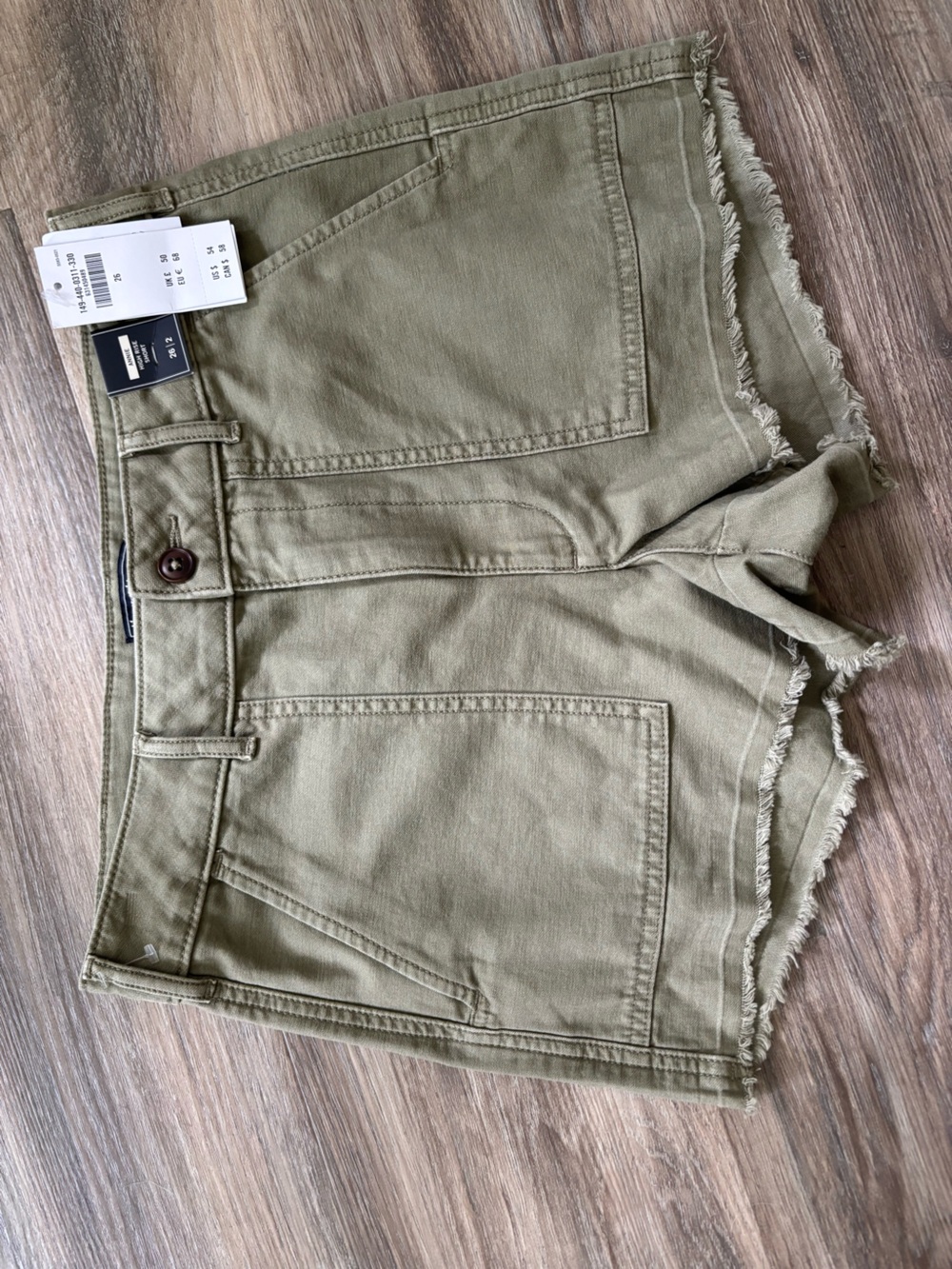 Abercrombie & Fitch Olive Green Annie High Rise Shorts Size 26/2 - NWT